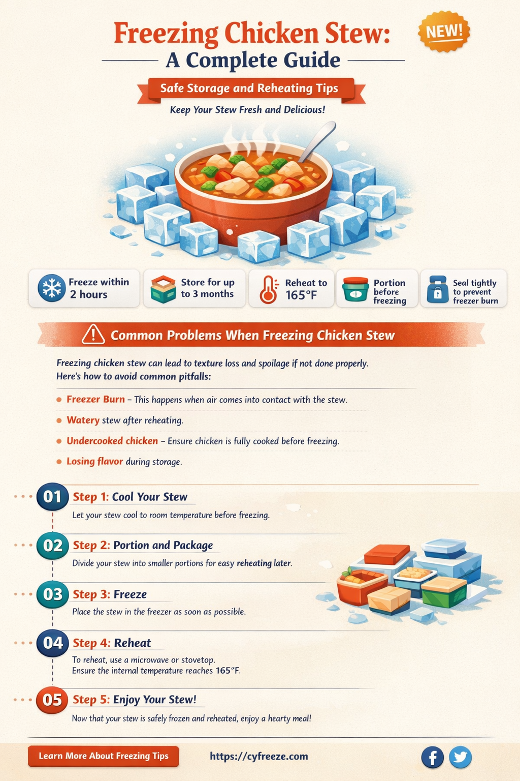 can i freeze chicken stew