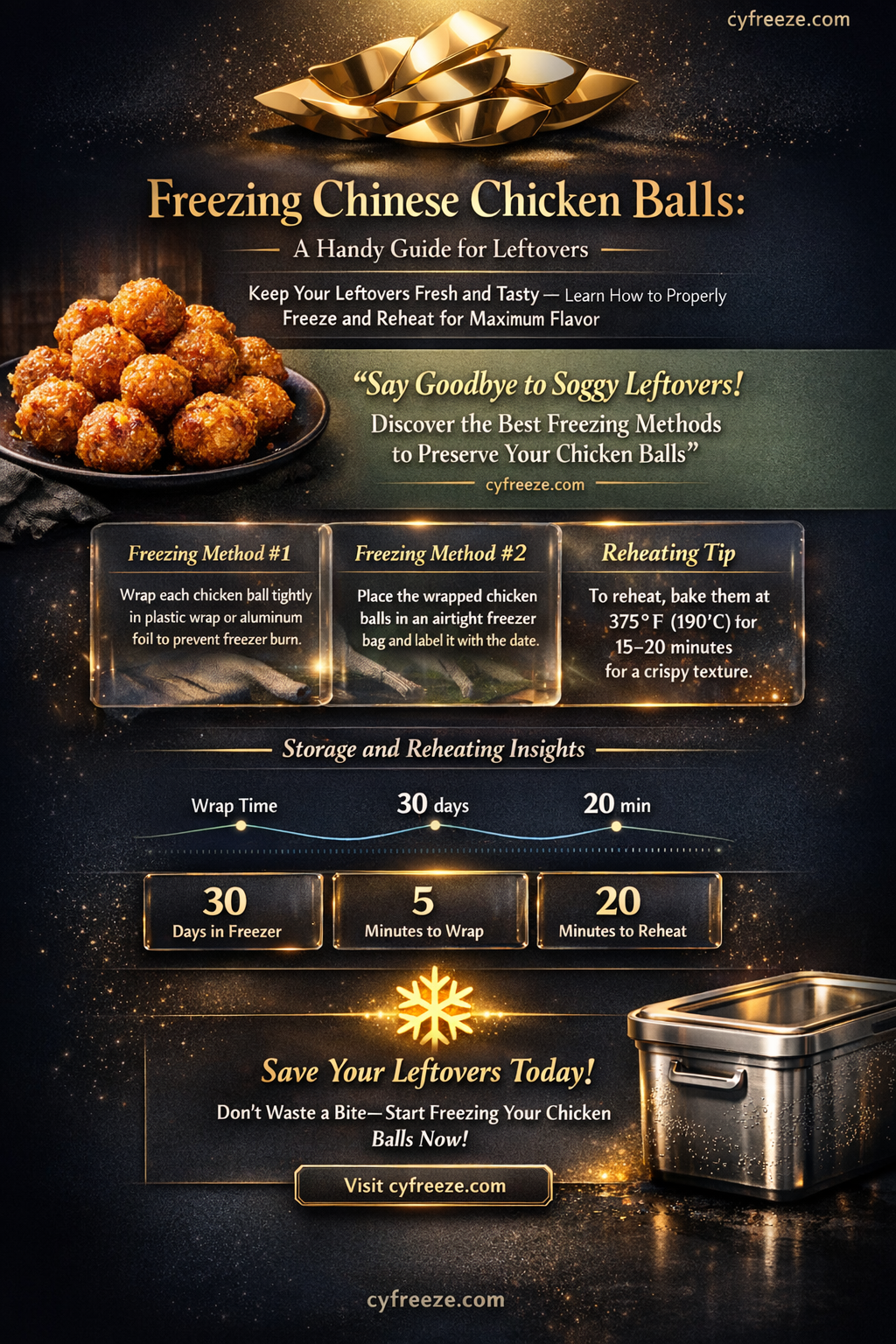 can i freeze chicken balls from chinese