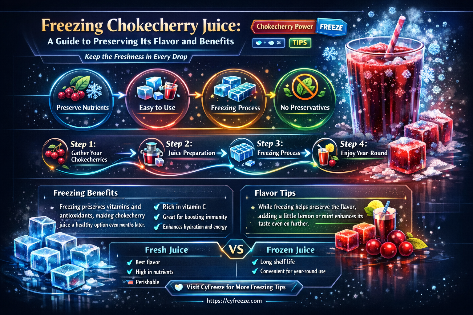 can i freeze chokecherry juice for future use