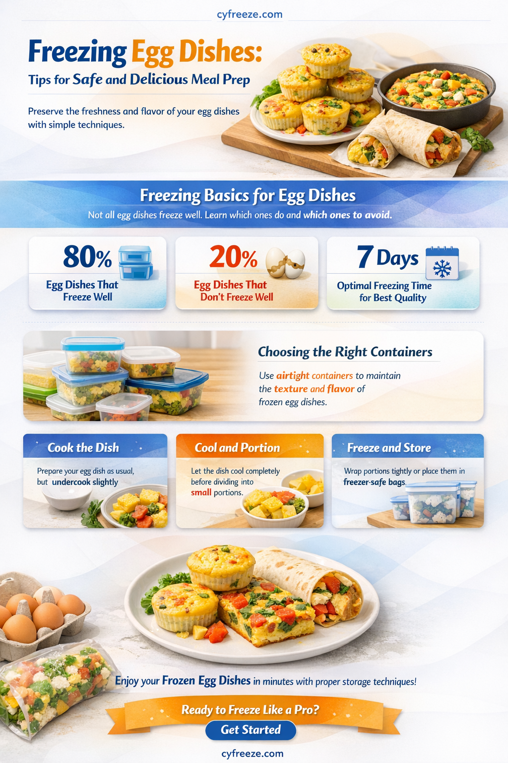 can i freeze egg dishes
