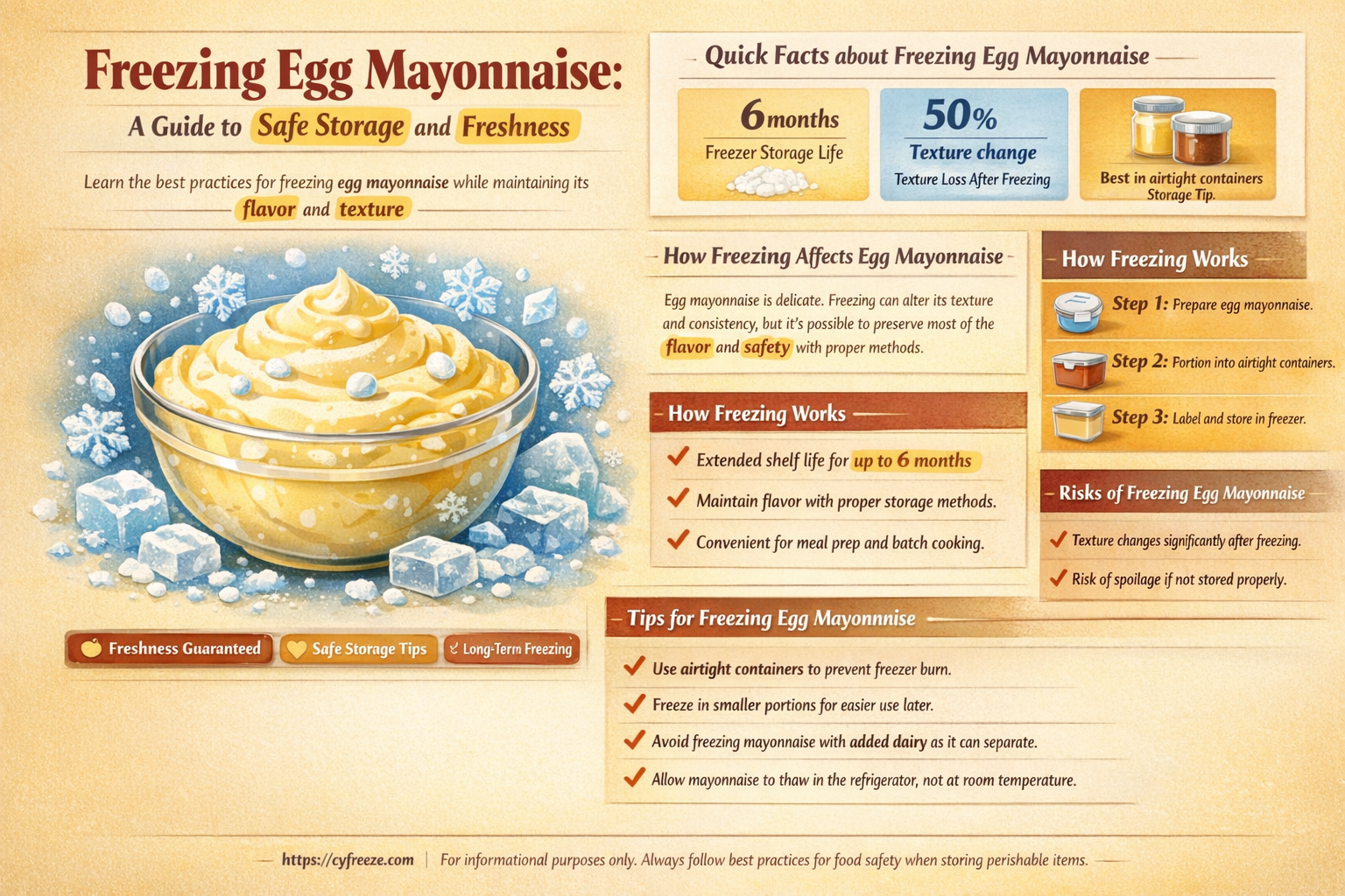 can i freeze egg mayonnaise