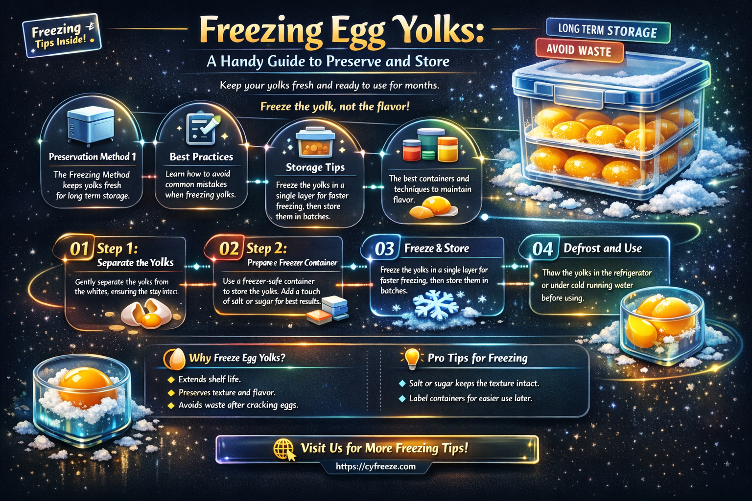can i freeze egg yokes