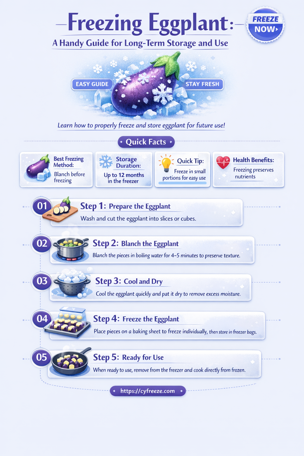 can i freeze eggplant for later use