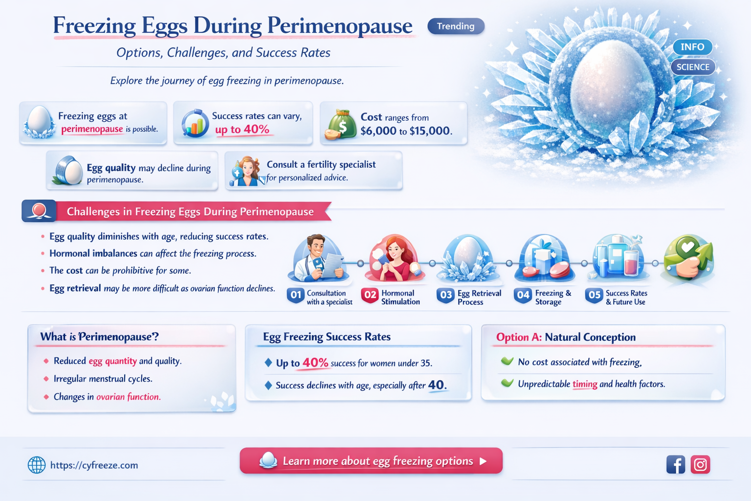 can i freeze my eggs in perimenopause
