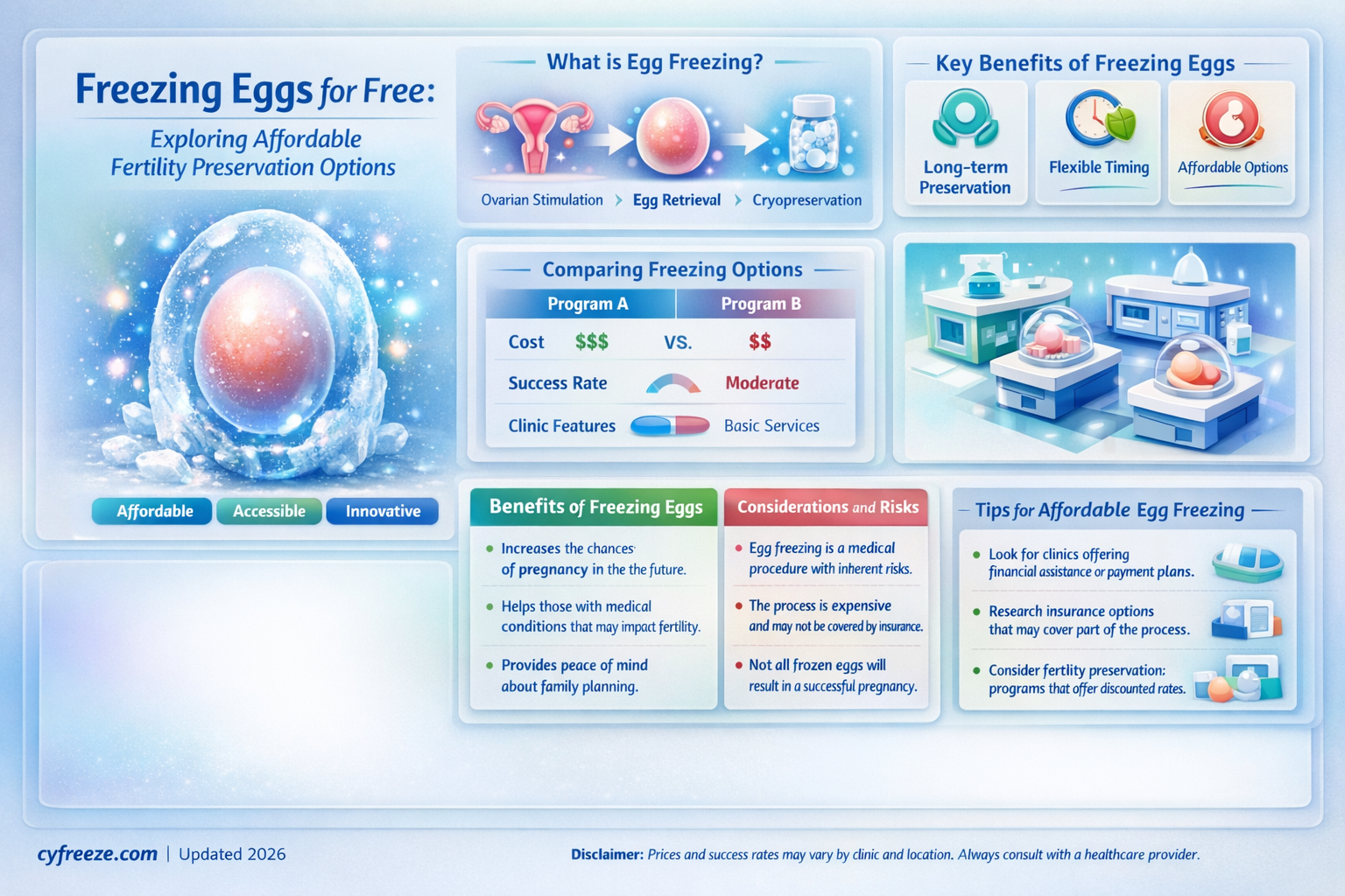 can i freeze my eggs for free