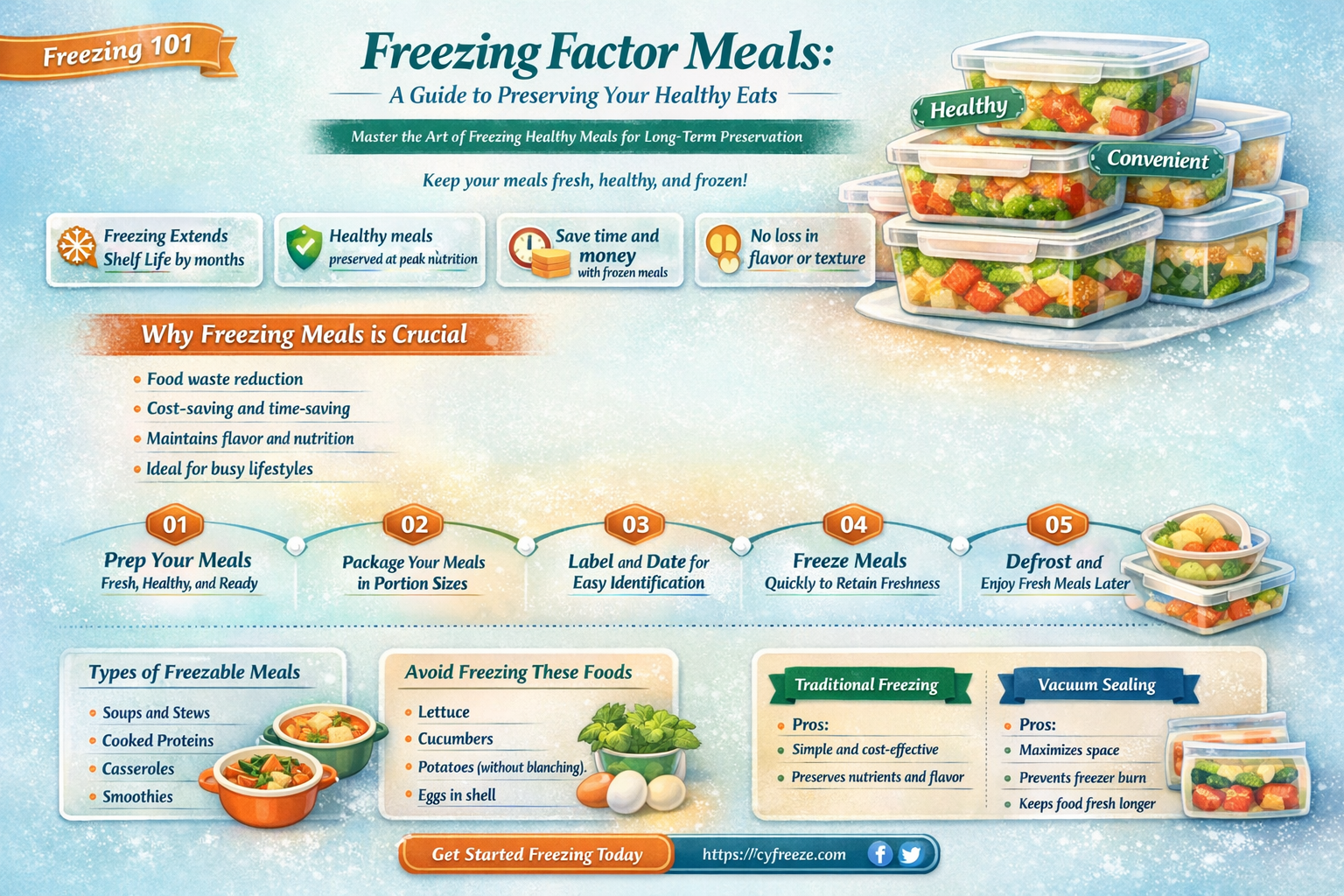 can i freeze factor meals for later use