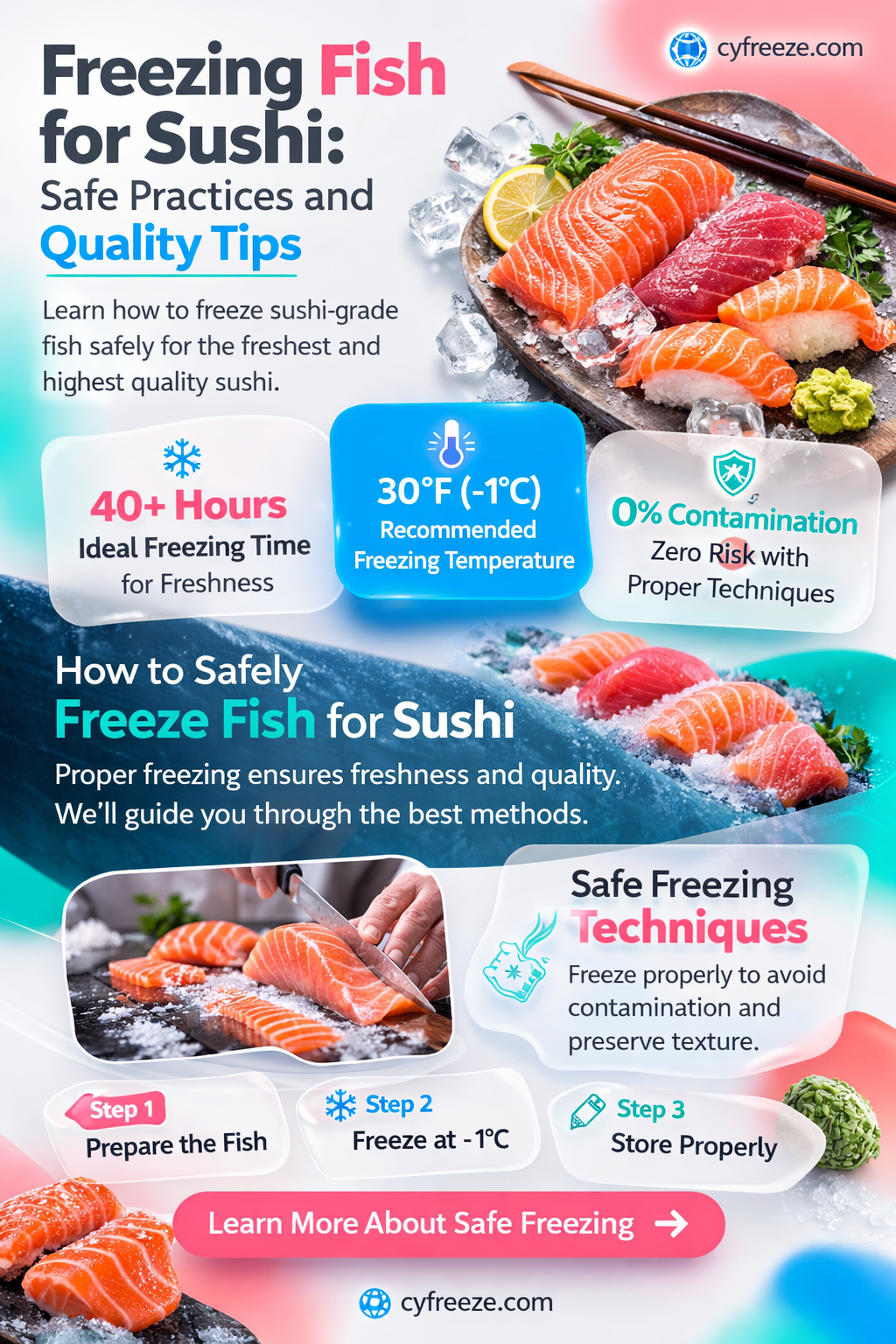 can i freeze fish and use for sushi