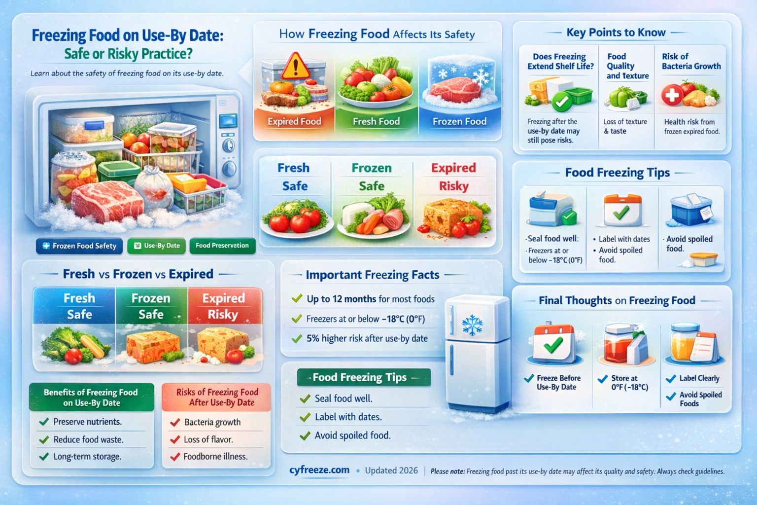 can i freeze food on the use by date