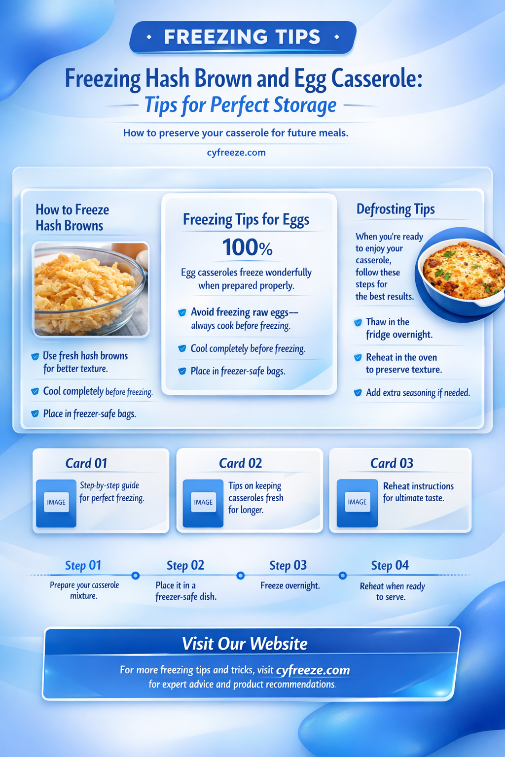 can i freeze hash brown and egg casserole