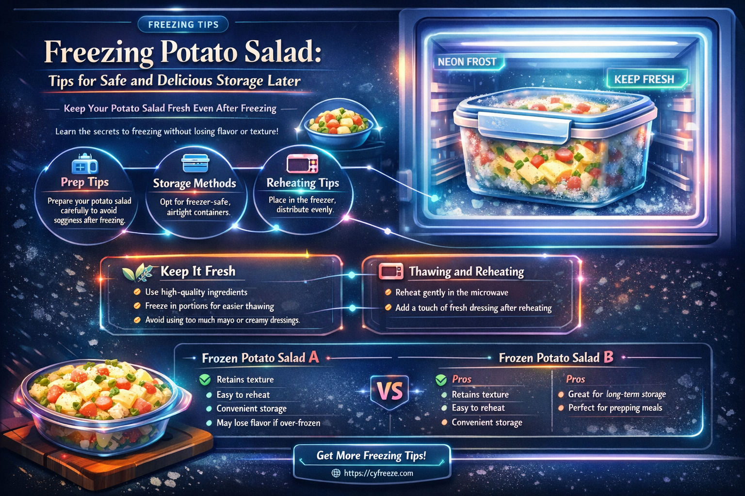 can i freeze potato salad for later use