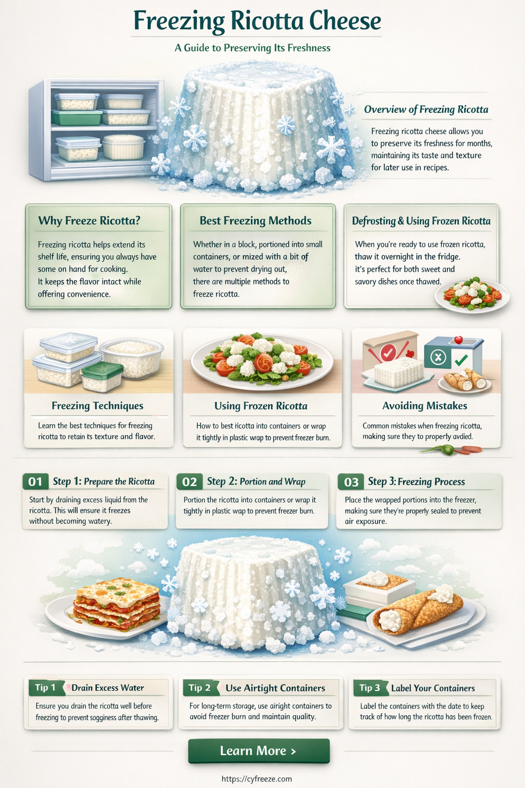 can i freeze ricotta cheese for later use