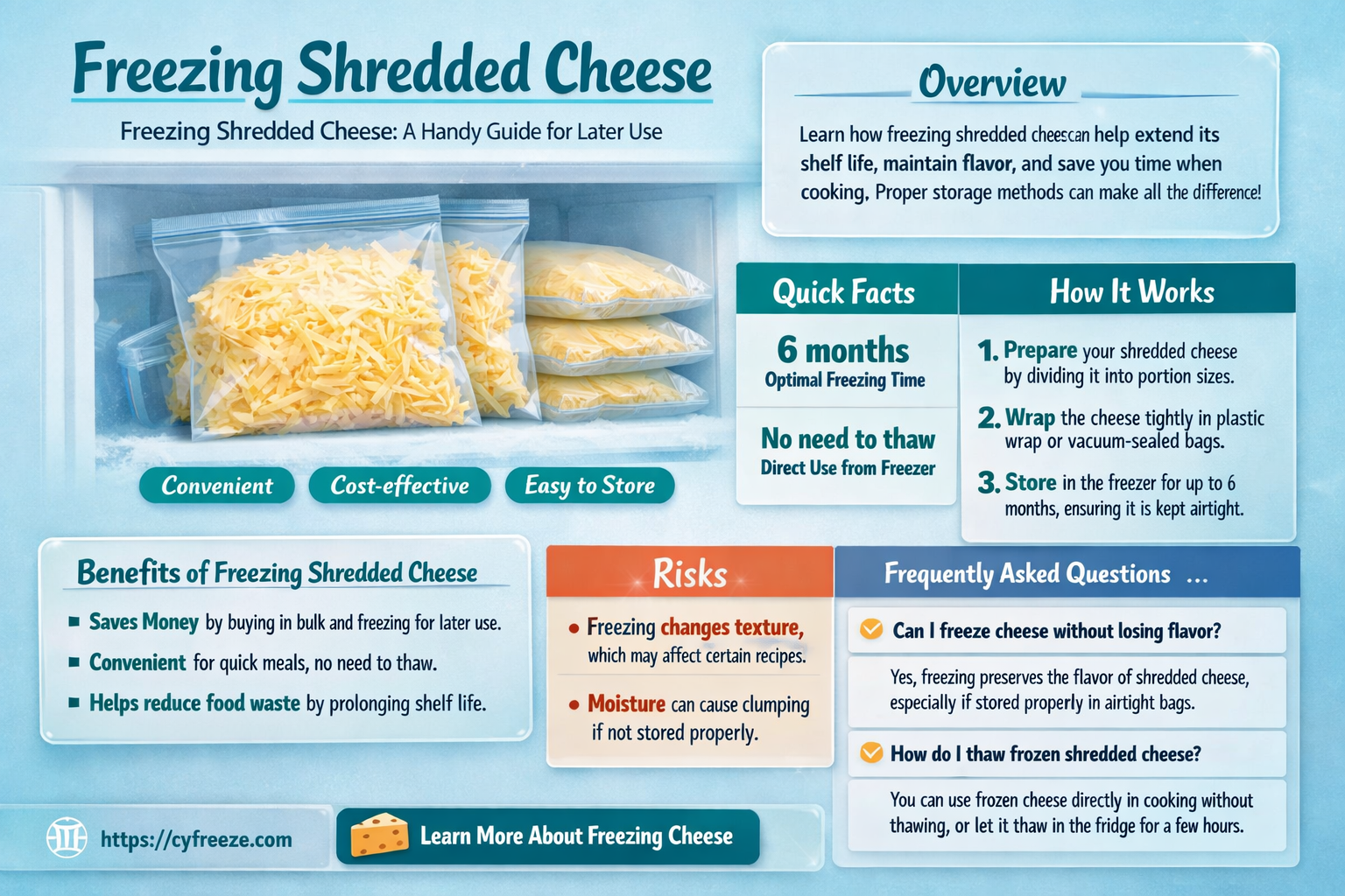 can i freeze shredded cheese to use later