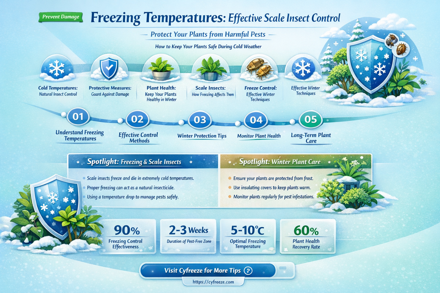 can freezing temperature kill scale on plants