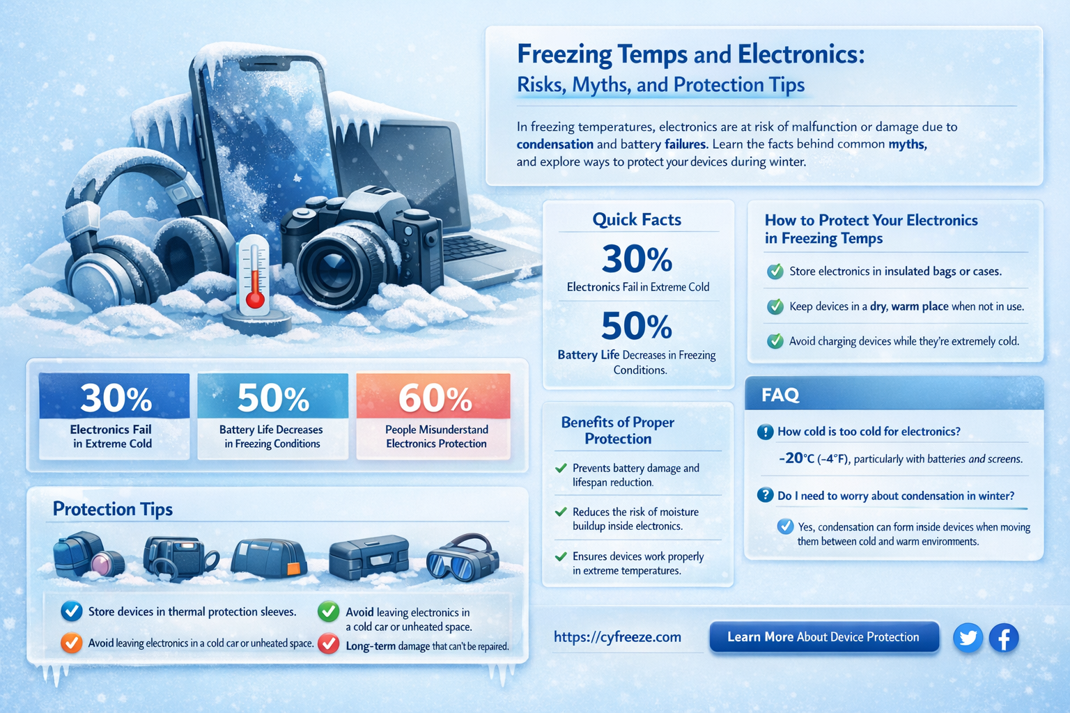 are freezing temperatures bad for electronics