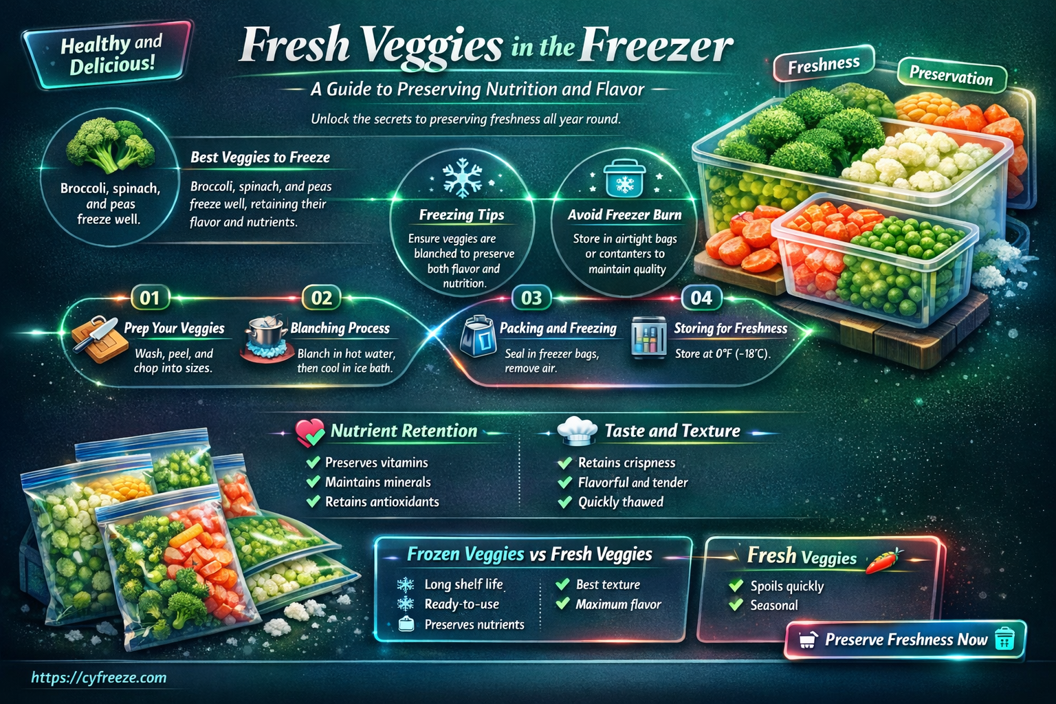 can i freeze fresh veggies