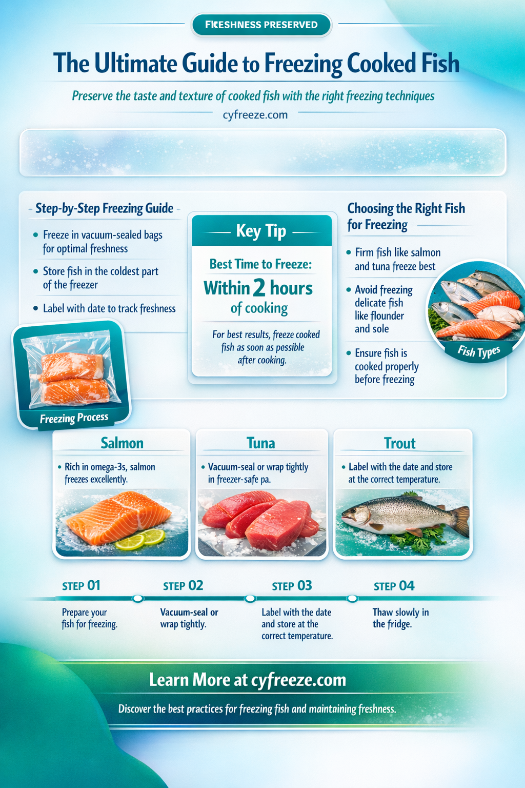 can i freeze cooked fish