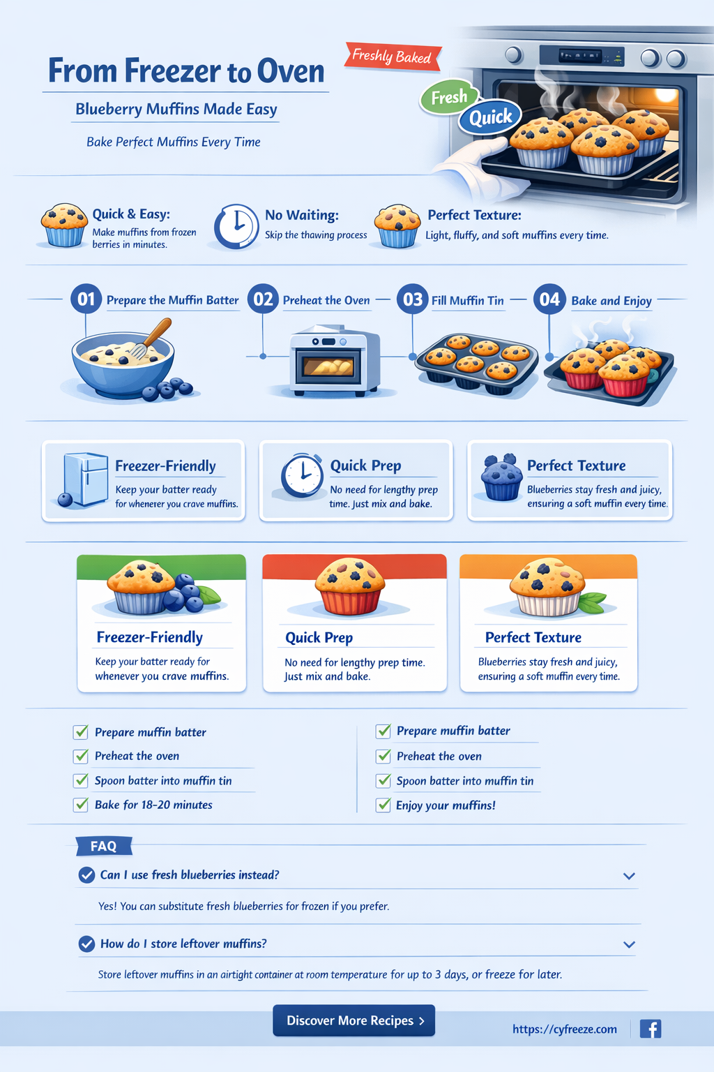 can i freeze blueberries to make muffins