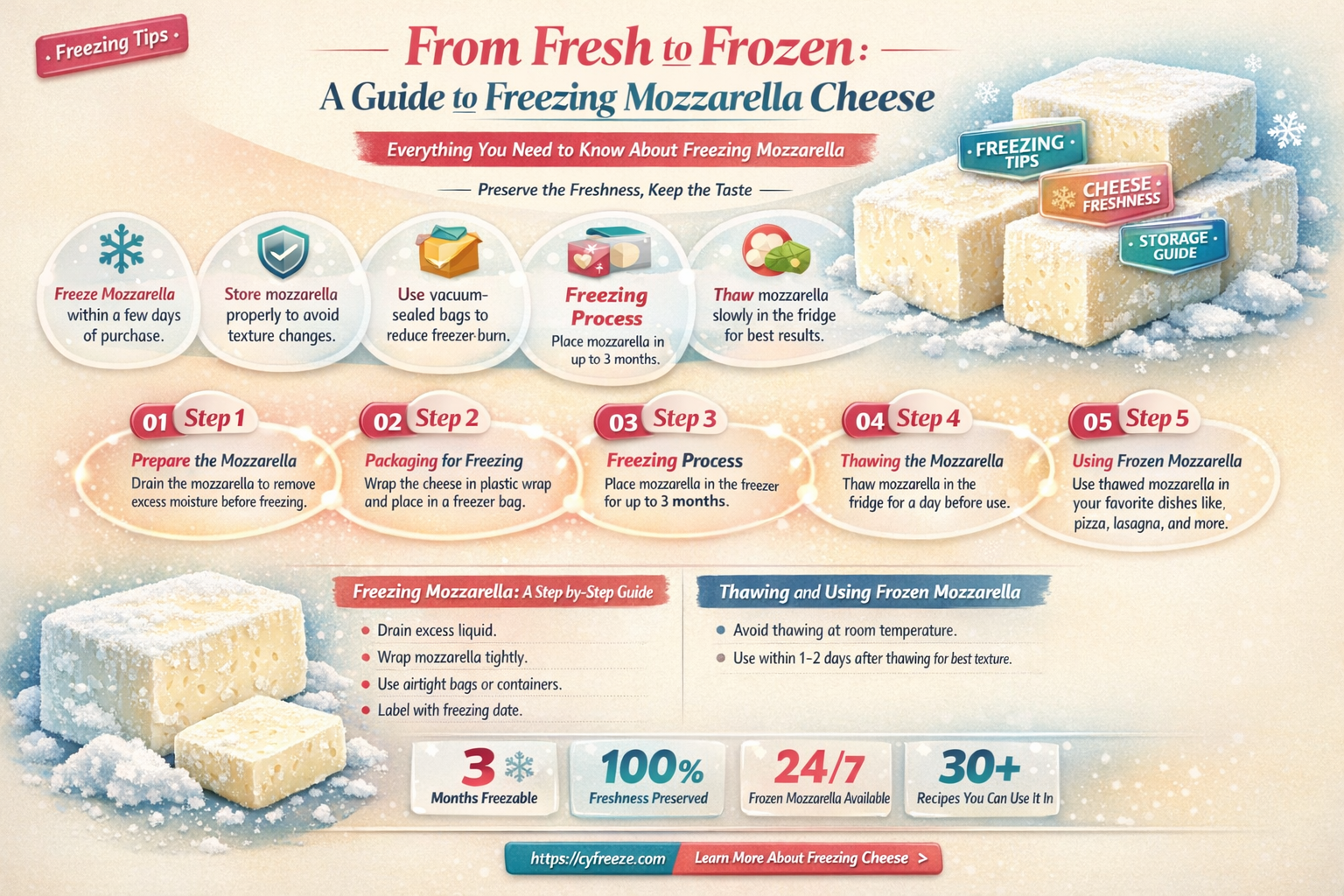 can i freeze fresh mozzarella cheese