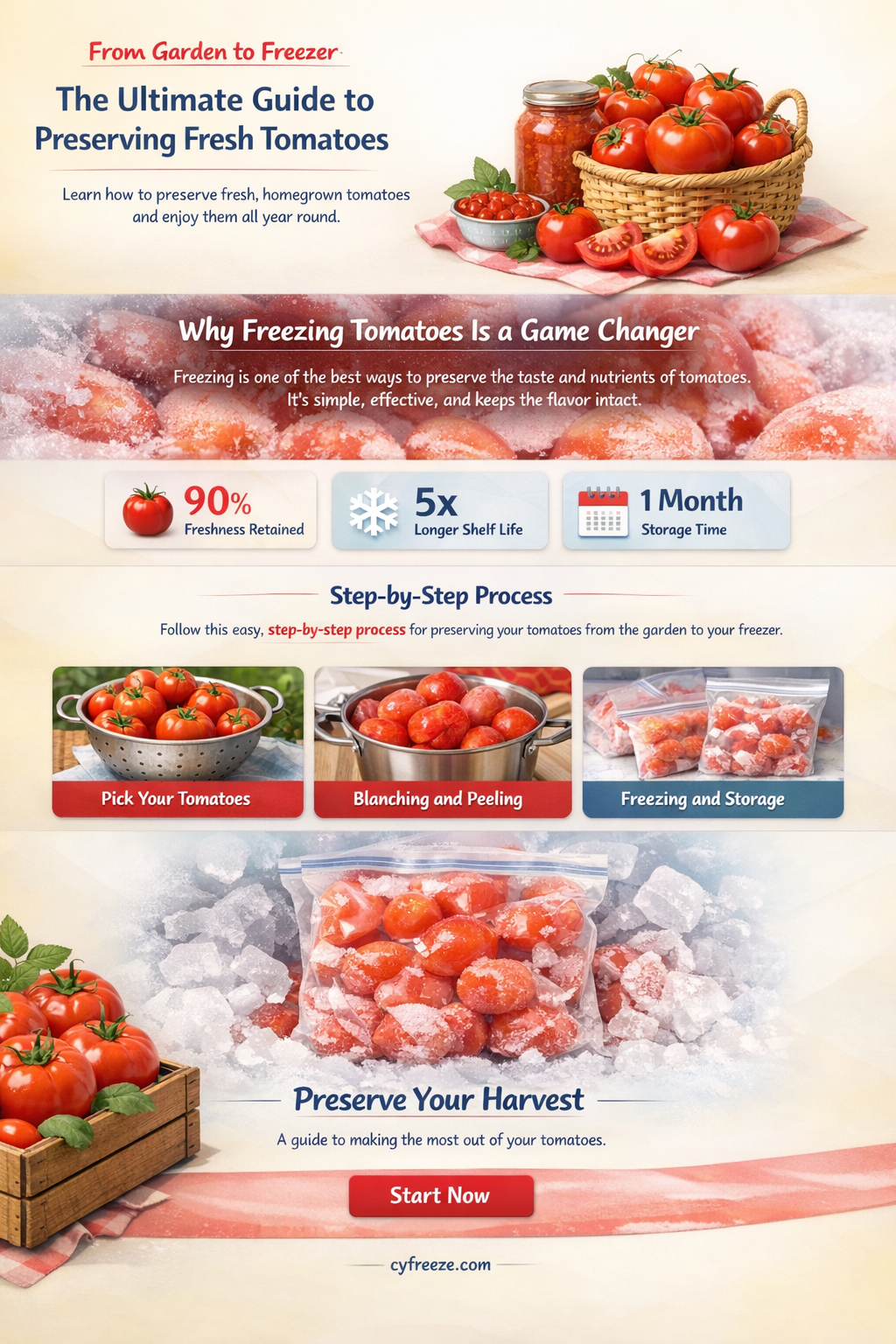 can i freeze fresh tomatoes