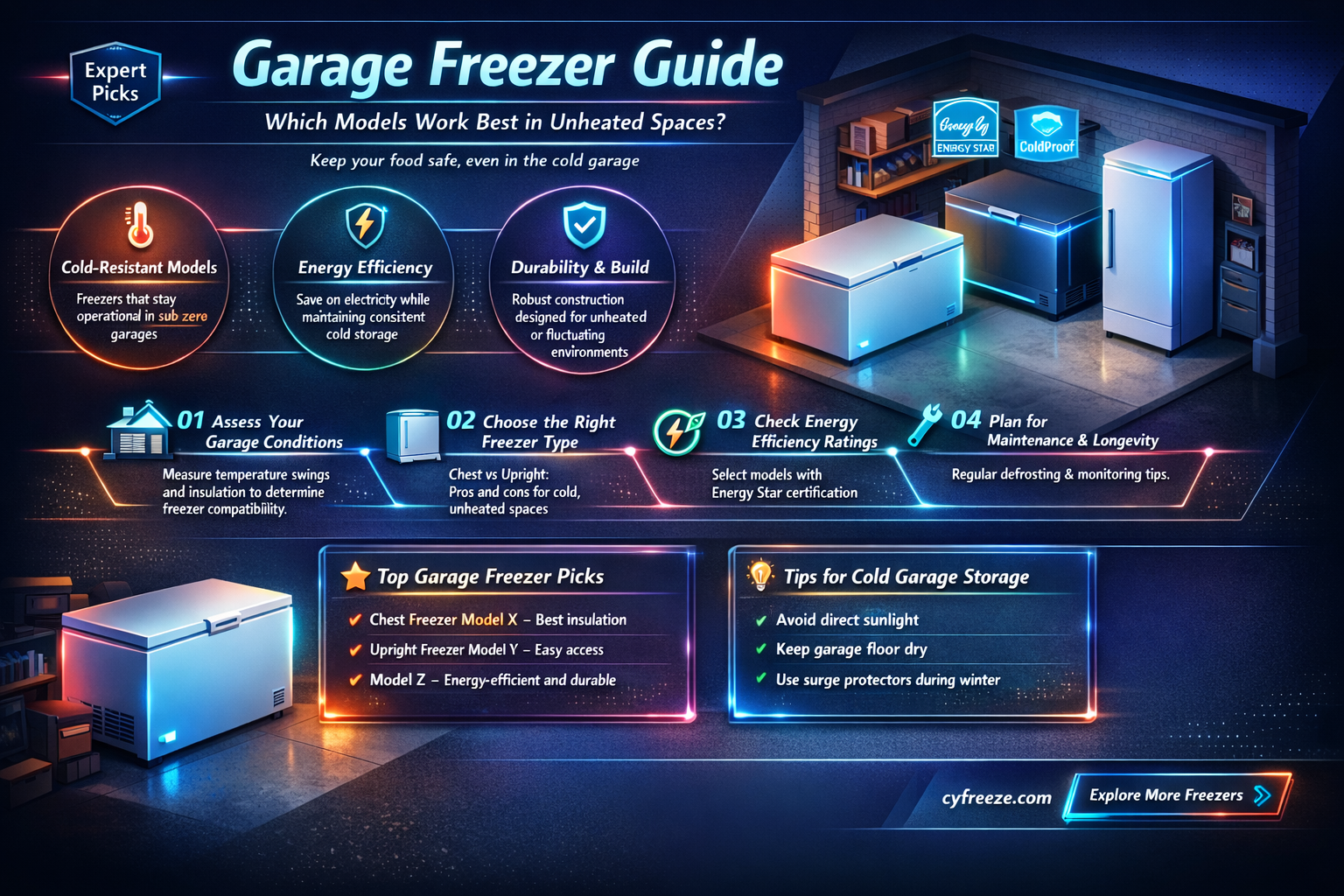can any freezer be used in a garage