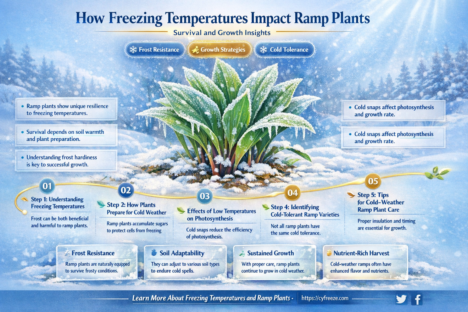 are ramp plants affected by freezing temperatures