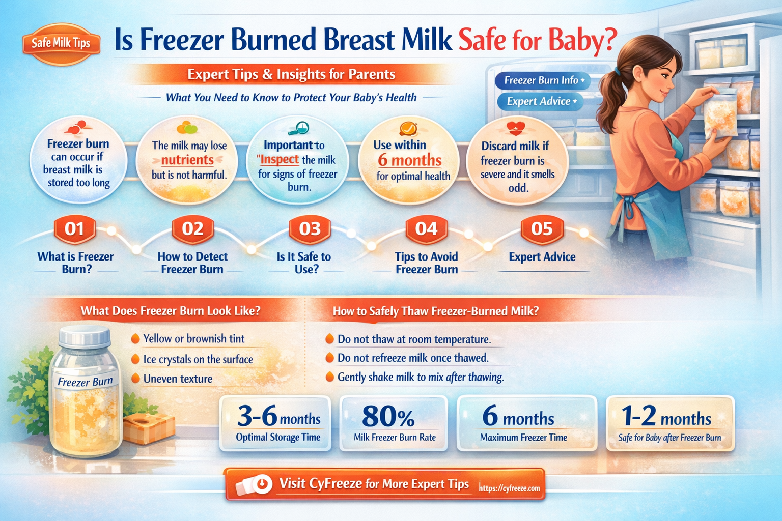 can i use freezer burned breast milk