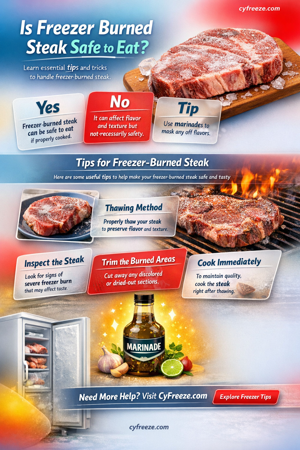 can i use freezer burn steak