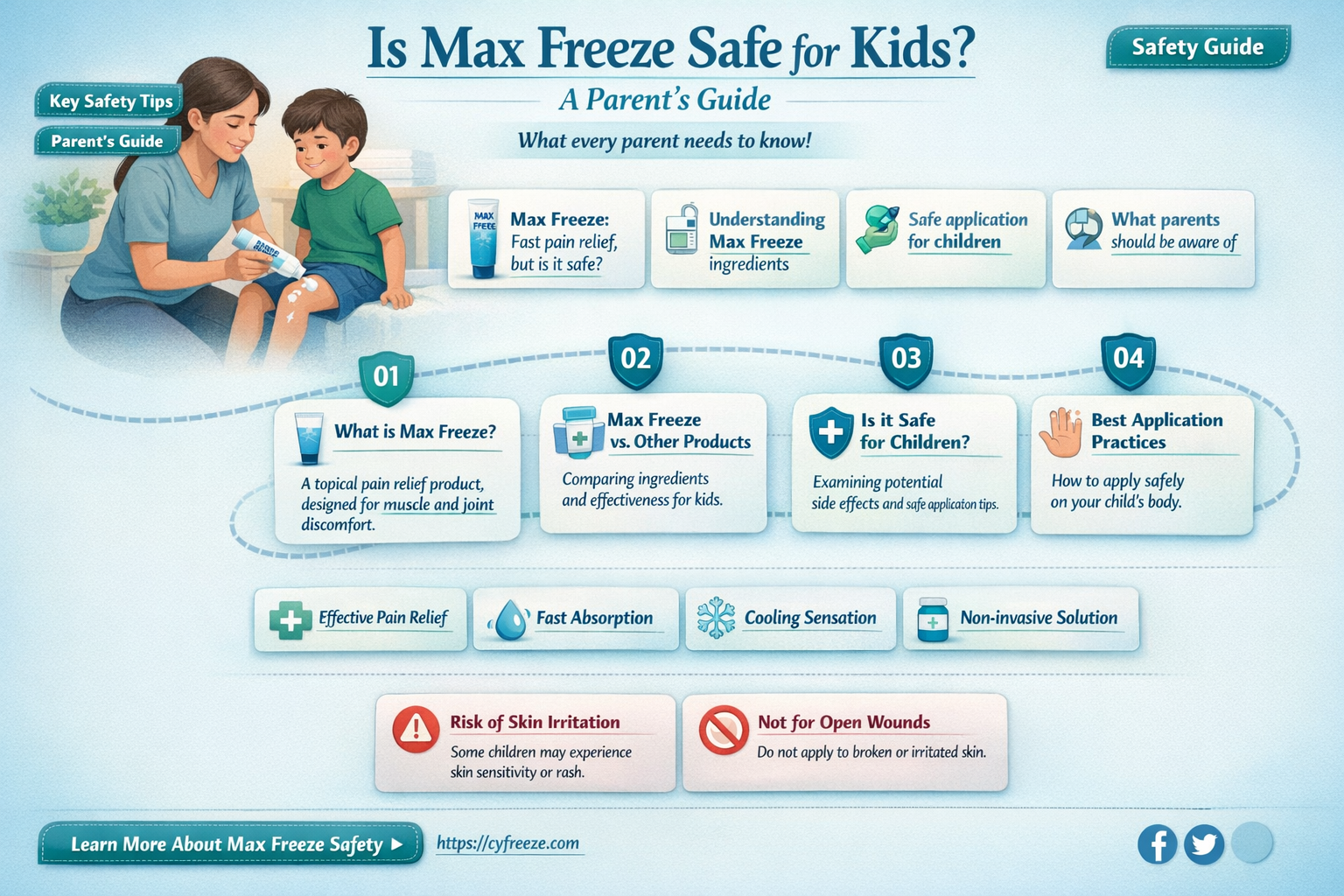 can a 9 year old use max freeze