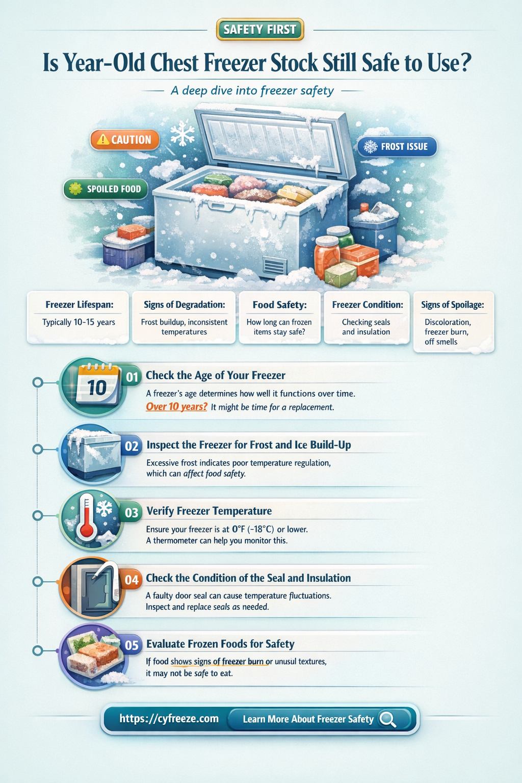 can i use stock from chest freezer one year old