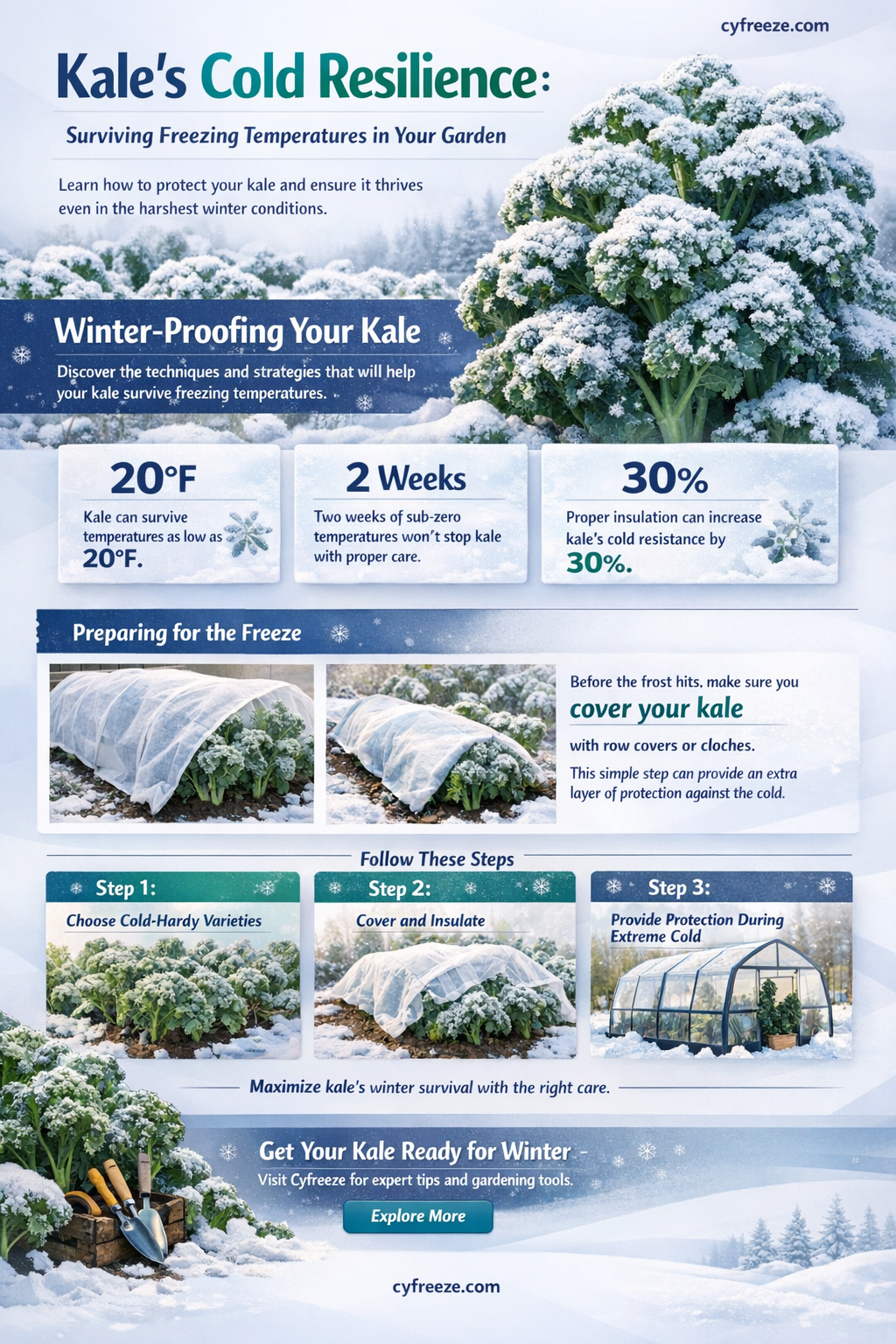 can kale survive freezing temperatures