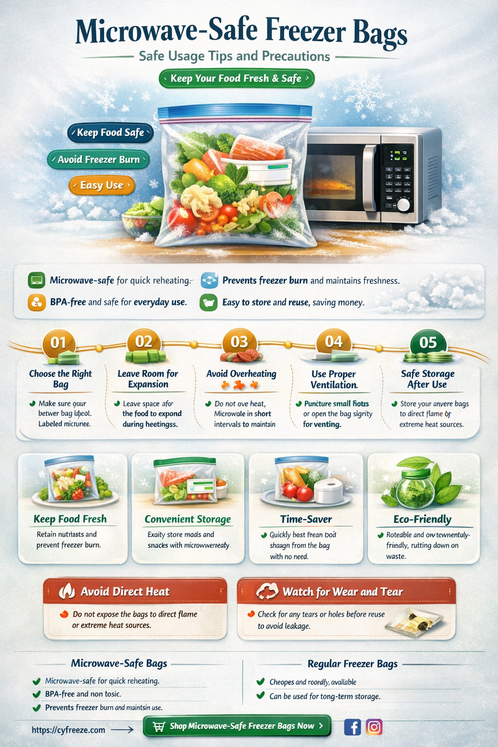 can i use freezer bags in the microwave