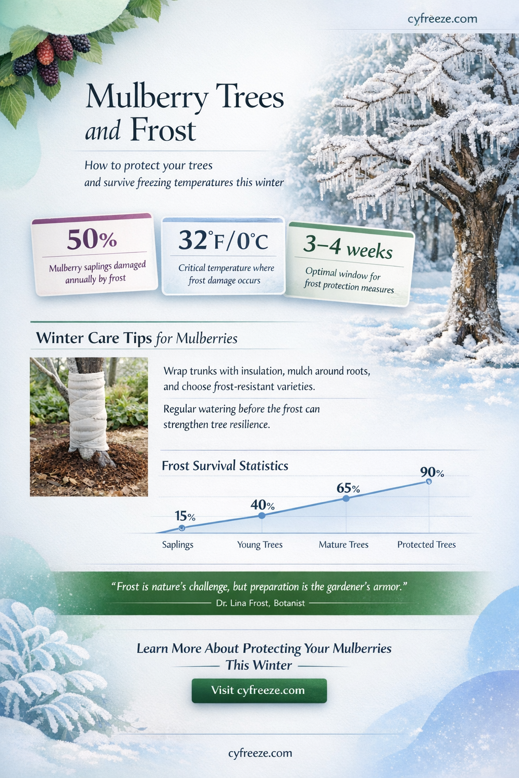 can a mulberry tree take freezing temperatures