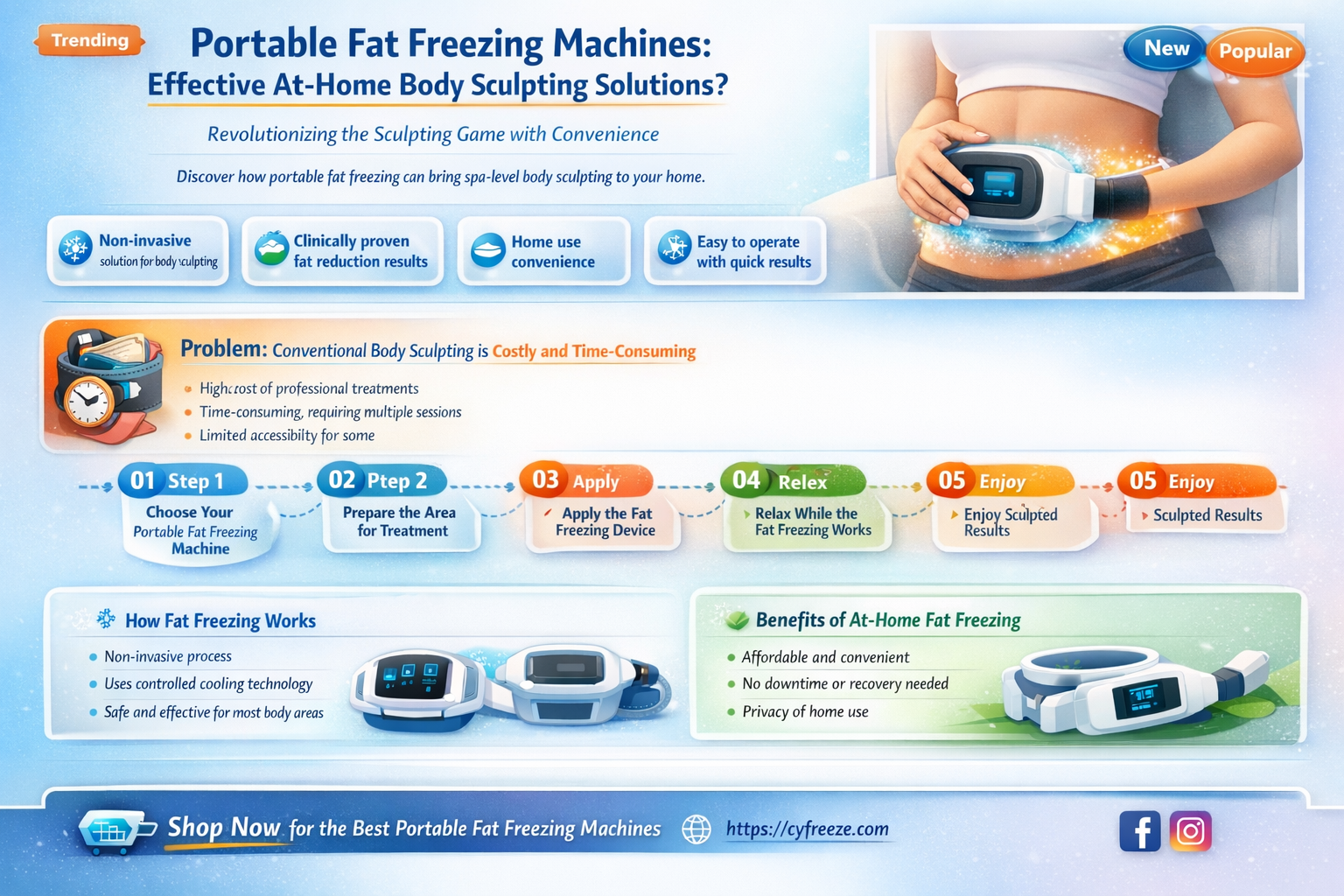 are there any portable in home use fat freezing machines