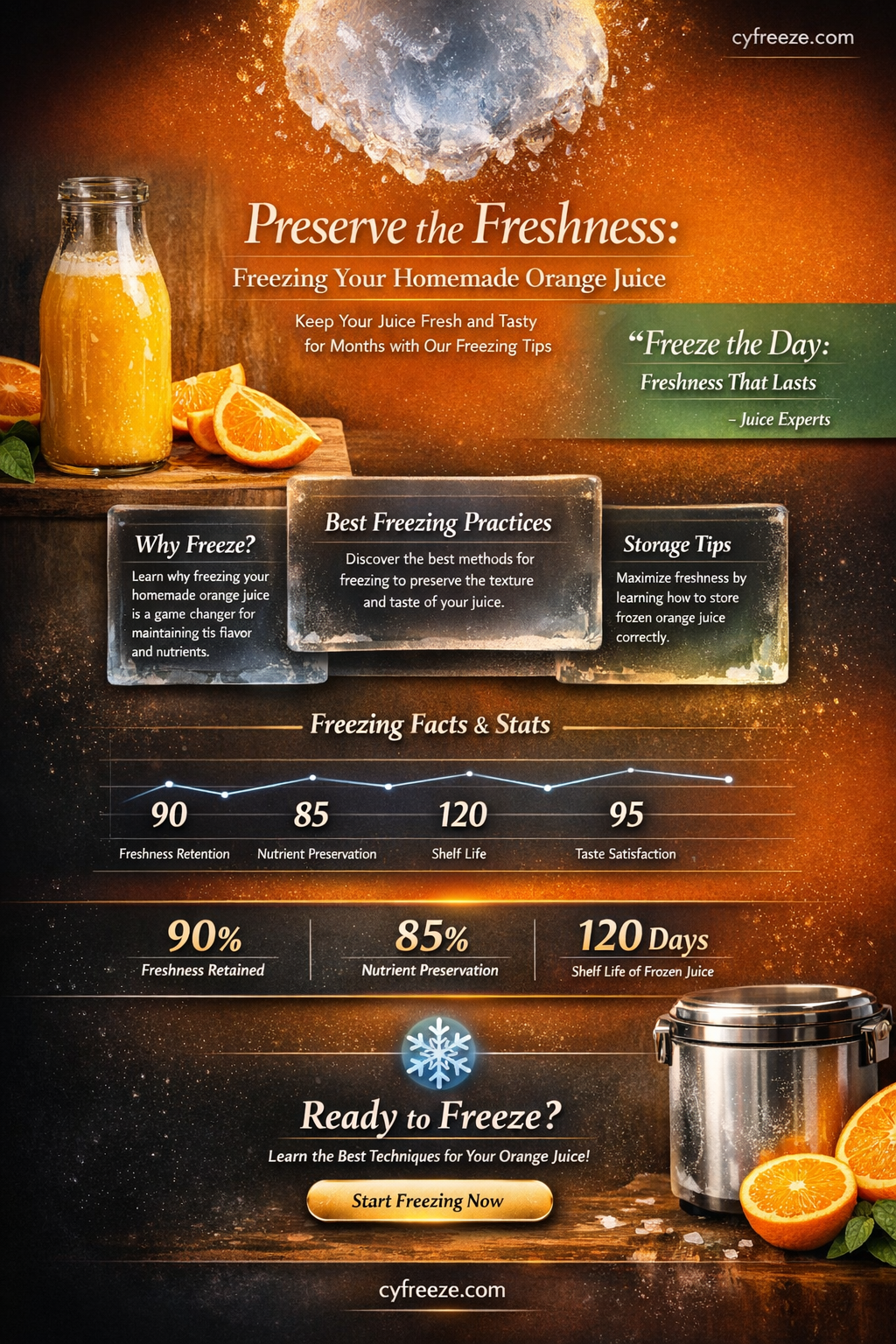 can i freeze fresh squeezed orange juice