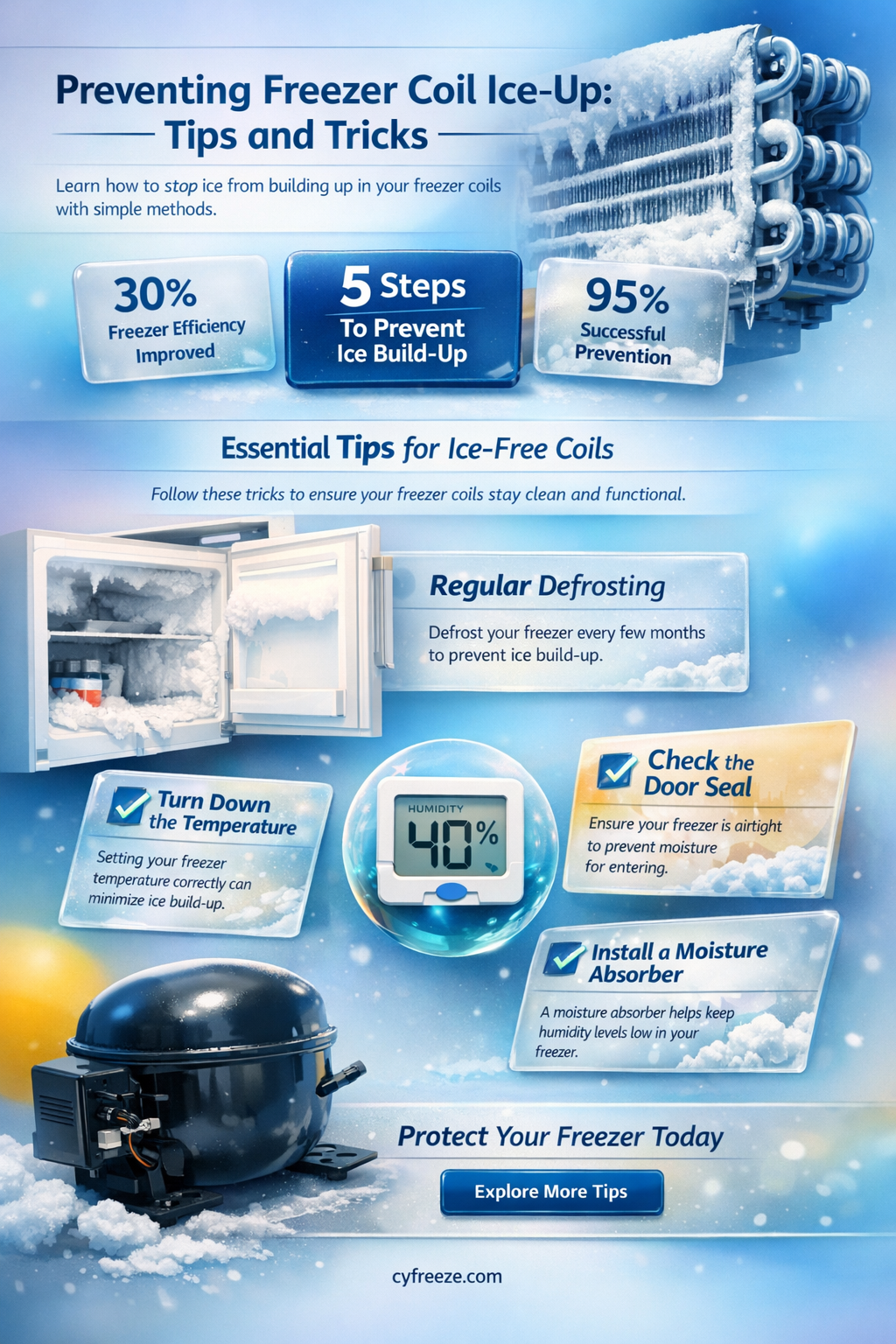 can freezer coil ice up