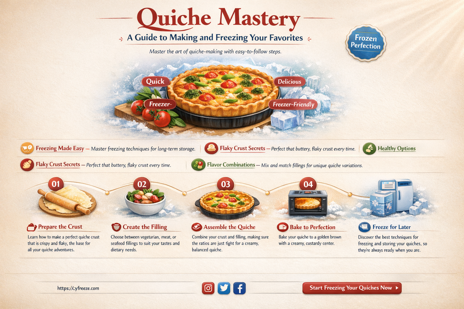 can i make and freeze quiche