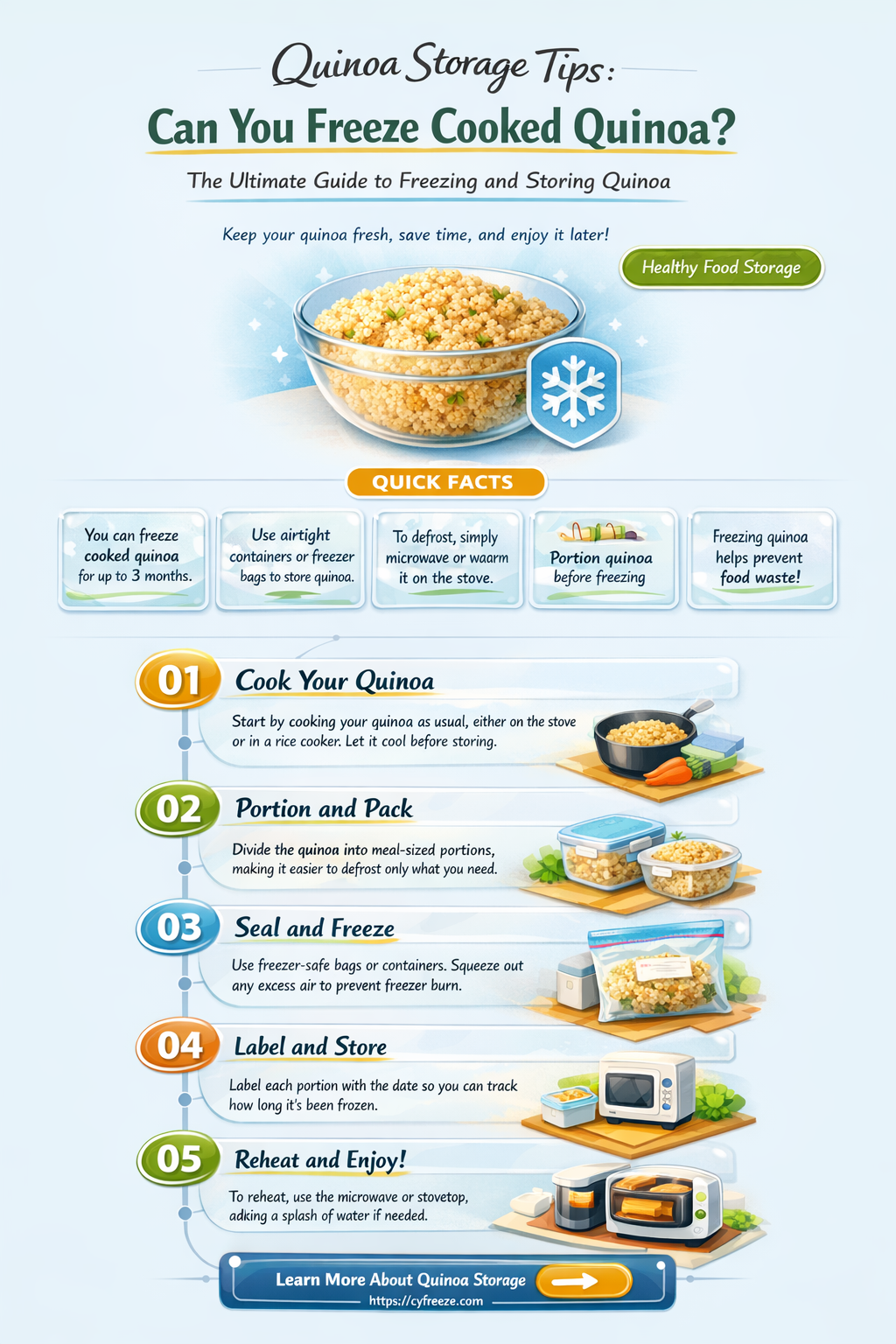 can i freeze cooked quinoa