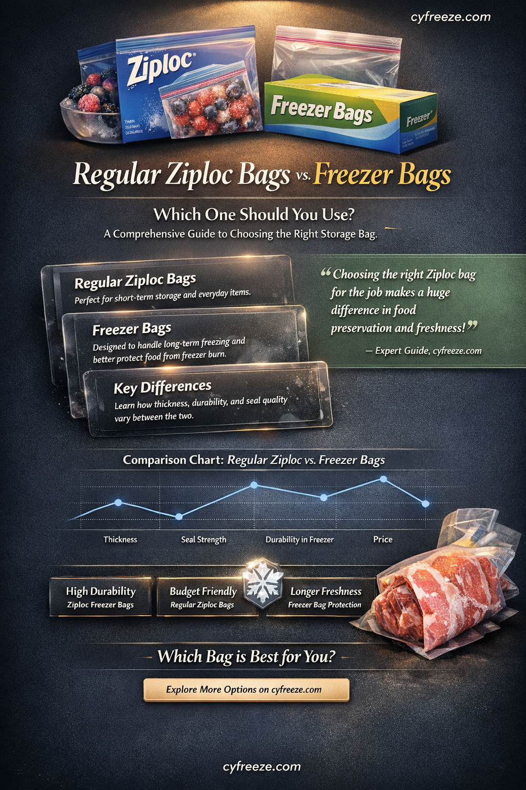 can i use regular ziploc bags instead of freezer bags