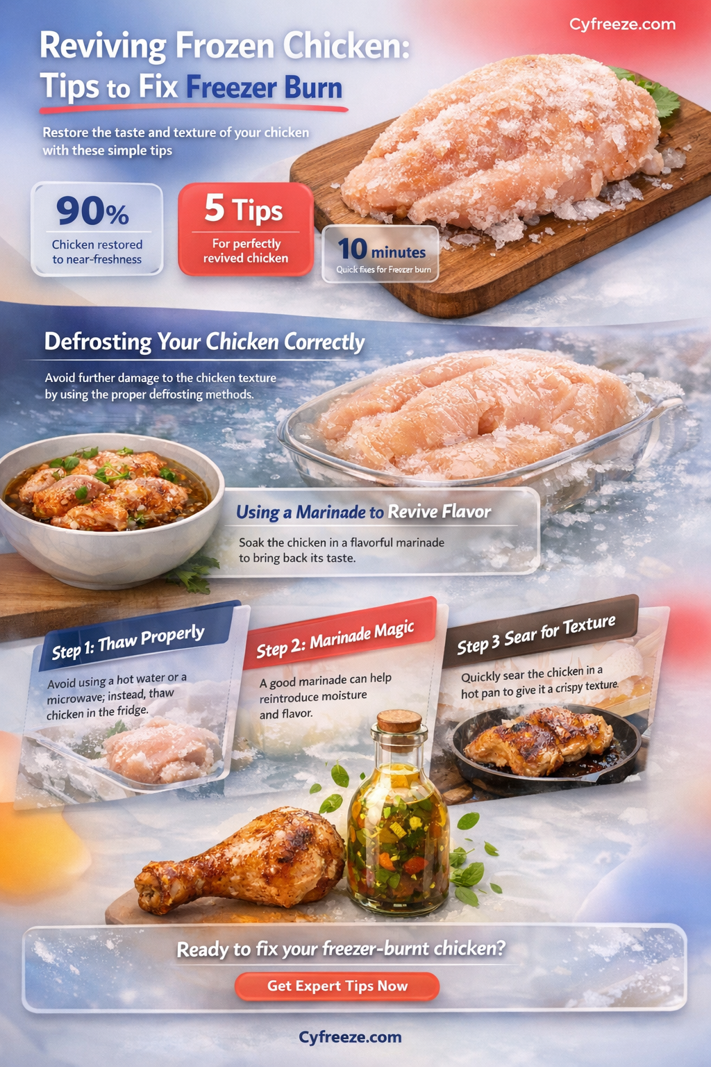 can i fix freezer burned chicken breast