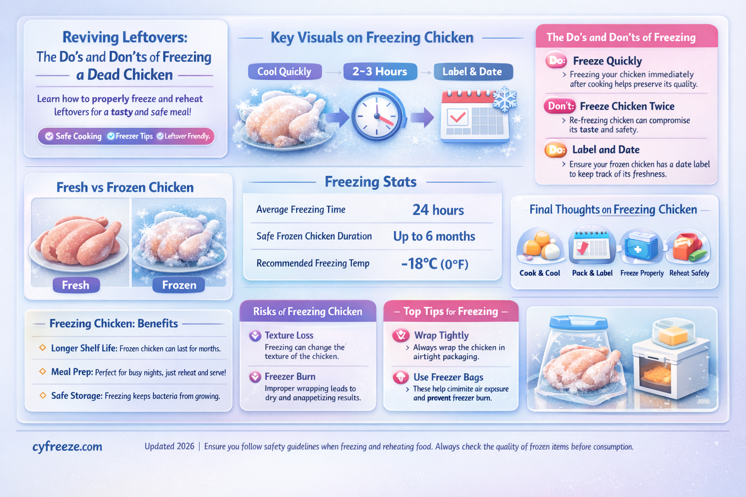 can i freeze a dead chicken