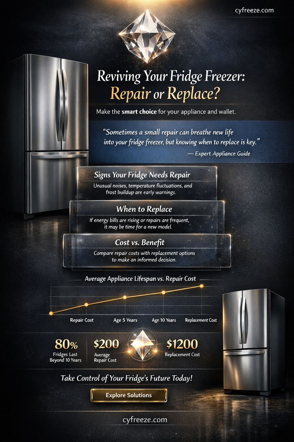 can a fridge freezer be repaired