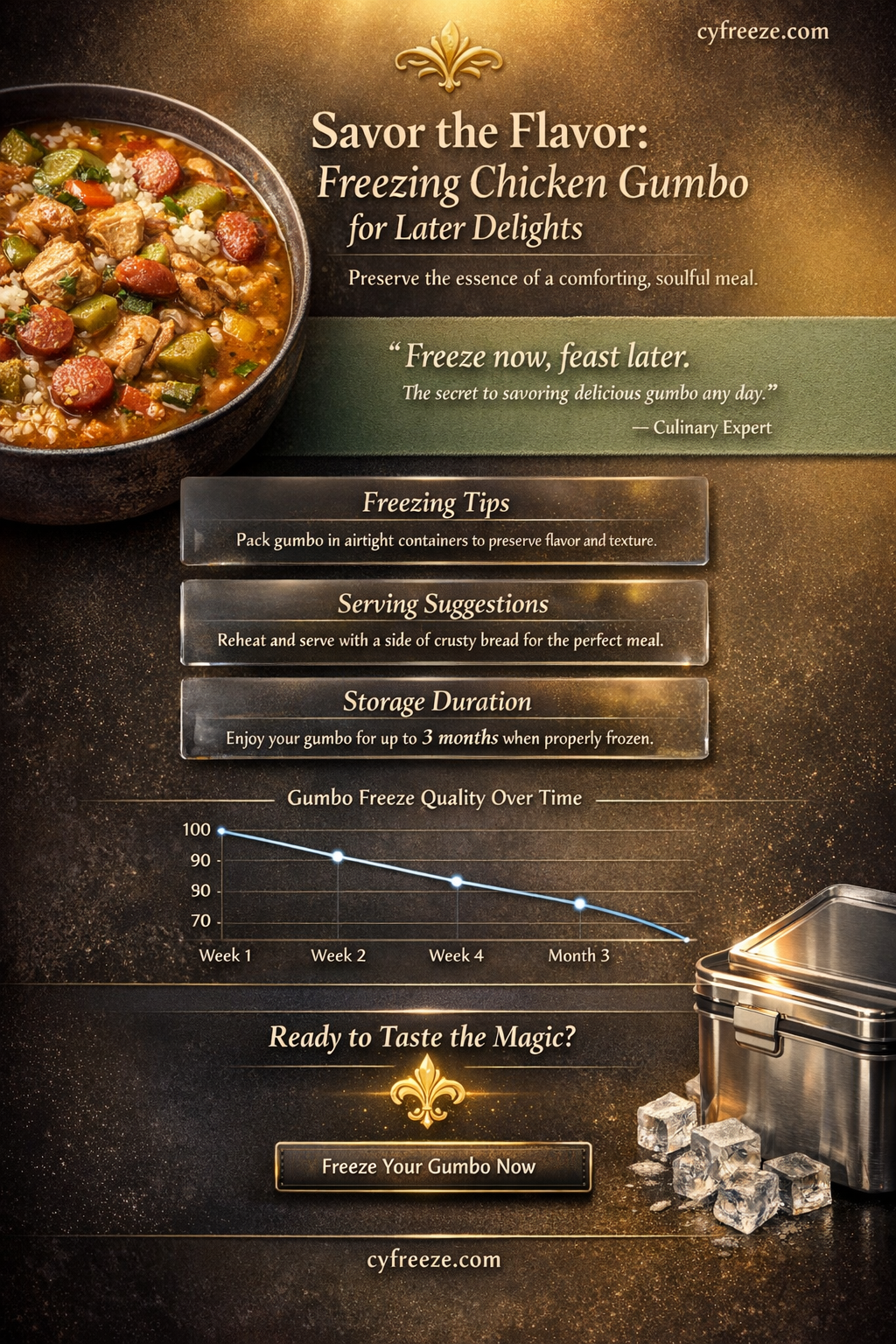 can i freeze chicken gumbo