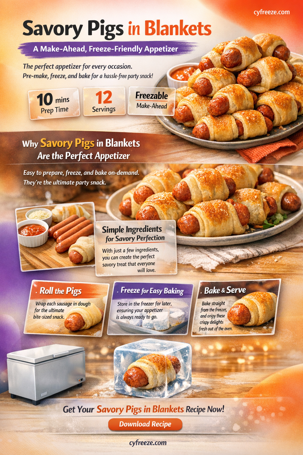 can i make and freeze pigs in blankets