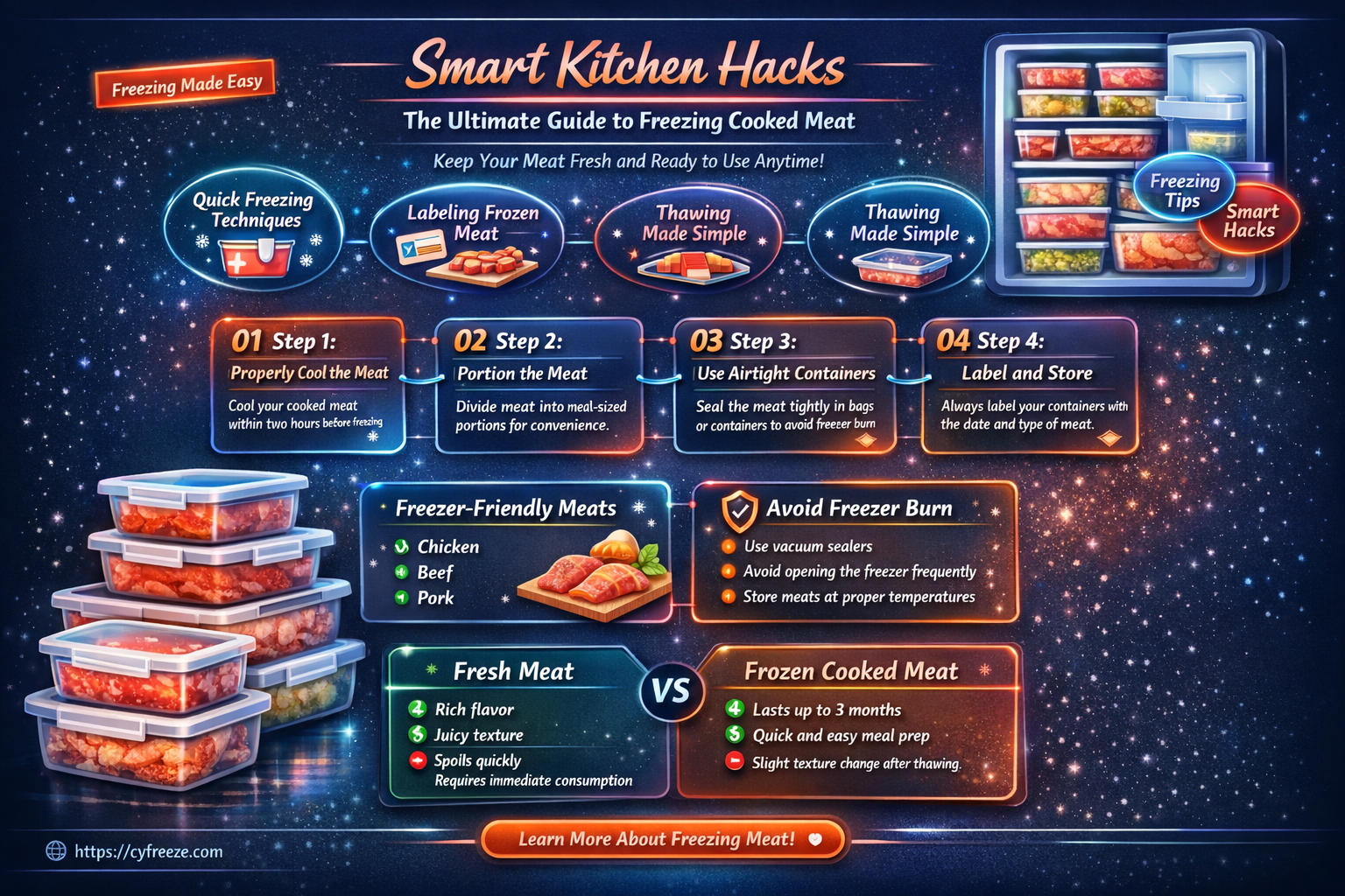 can i freeze cooked meat