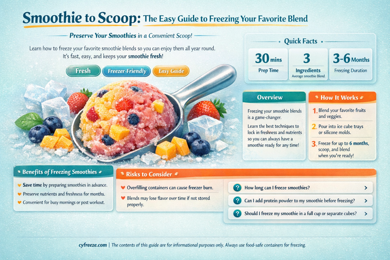 can i freeze a smoothie to make ice cream