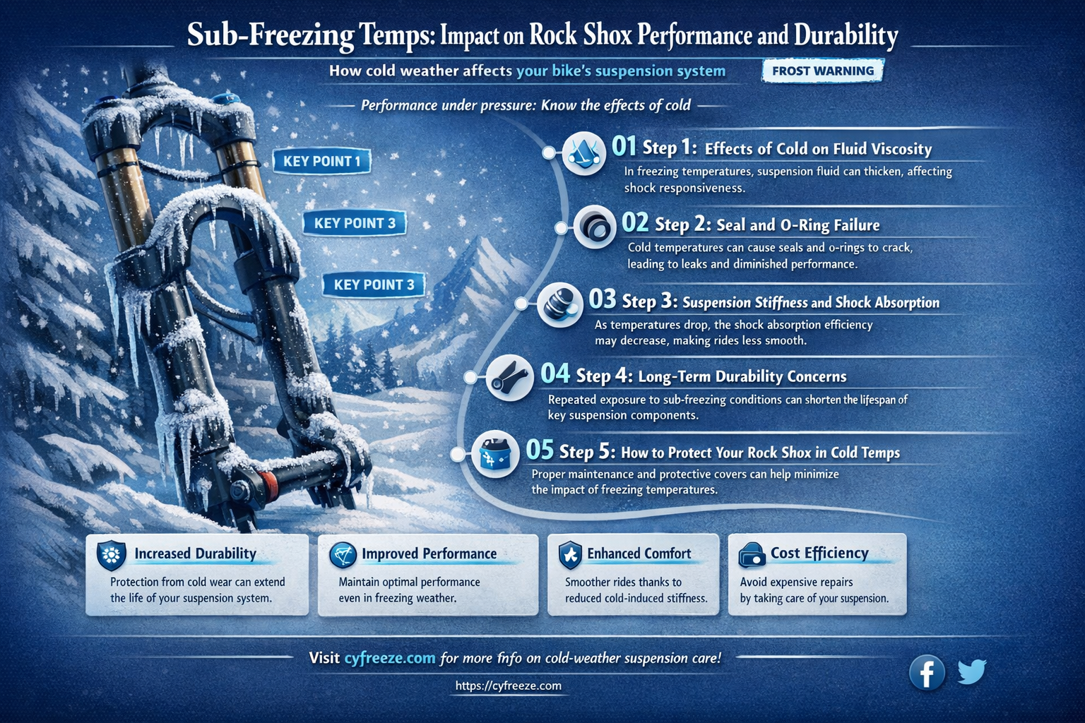 are sub freezing temperatures bad for rock shox