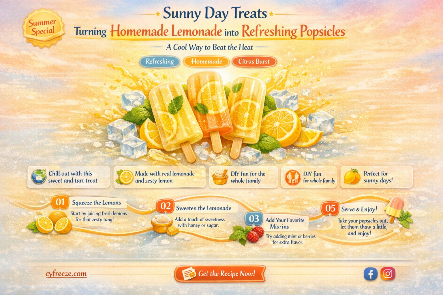 can i freeze lemonade to make popsicles