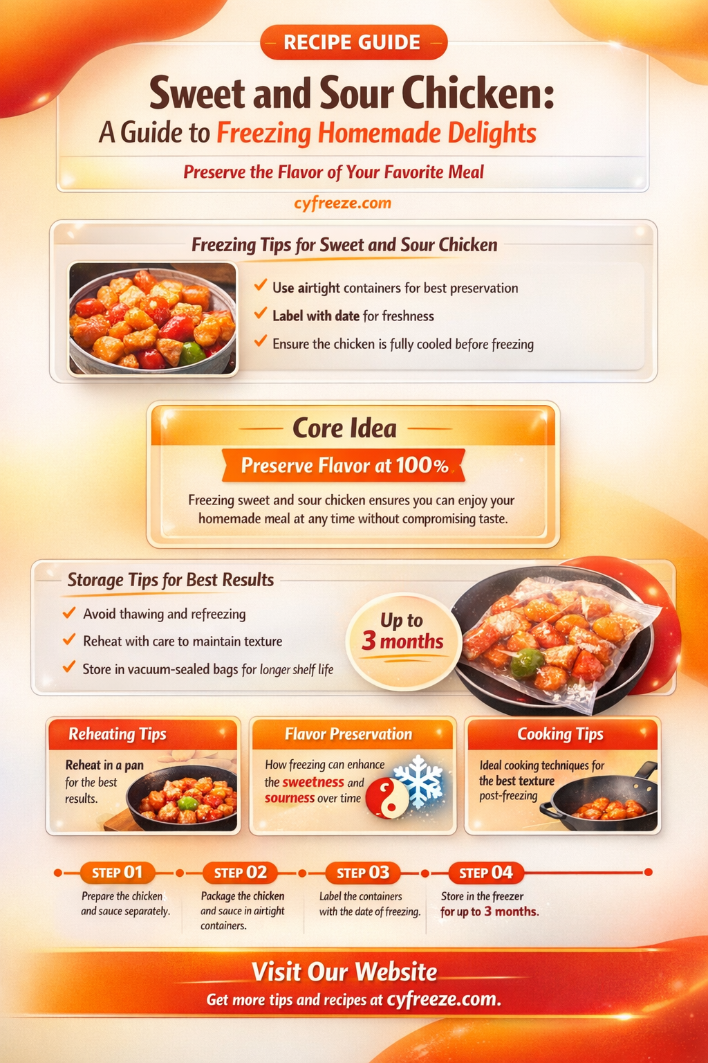 can i freeze homemade sweet and sour chicken
