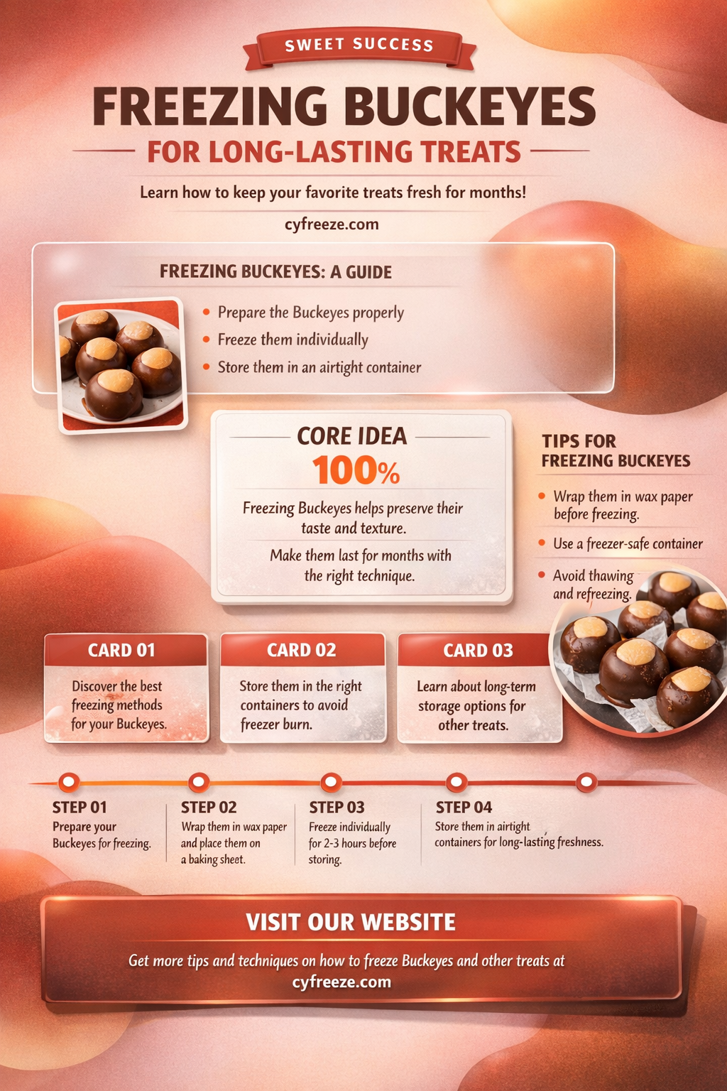 can i make buckeyes and freeze them