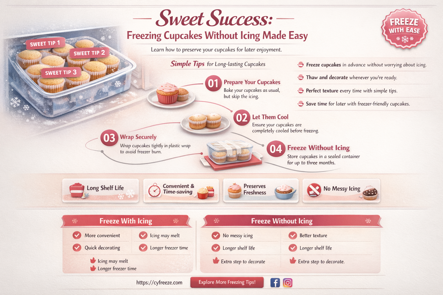 can i freeze cupcakes without icing